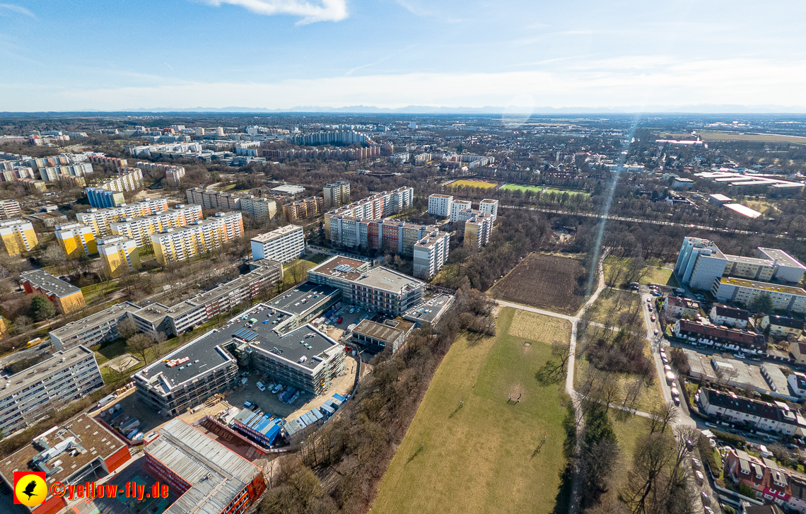 20.02.2023 - Baustelle zur Grundschule am Strehleranger in Neuperlach